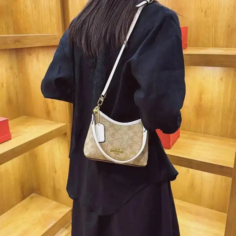 Geometric Print Underarm Crossbody Bag