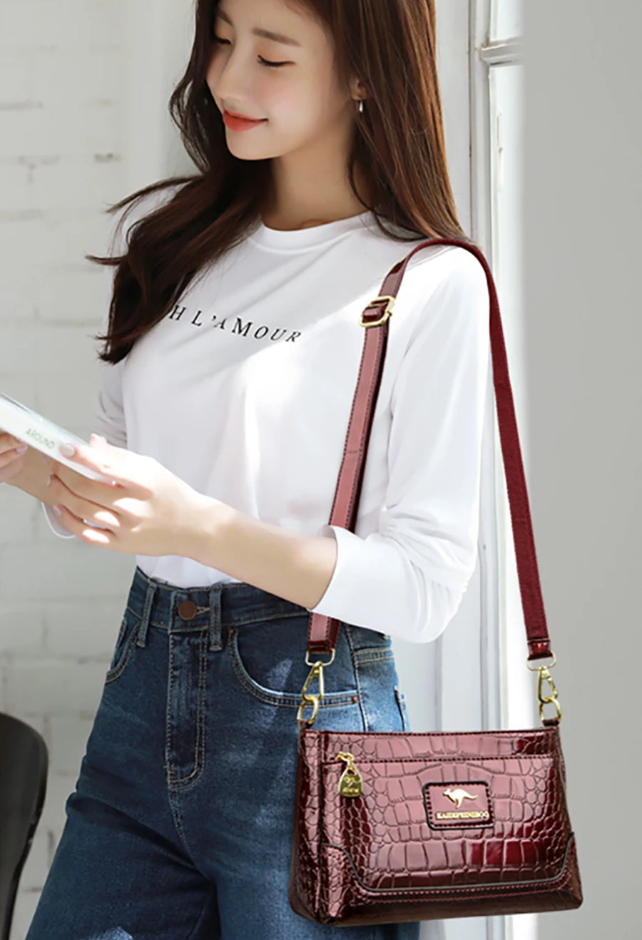 Luxury Designer Ladies Handbags 2025 Female Crossbody Bags Purses And Handbags Sac High Quality Leather Shoulder Bags For Womens