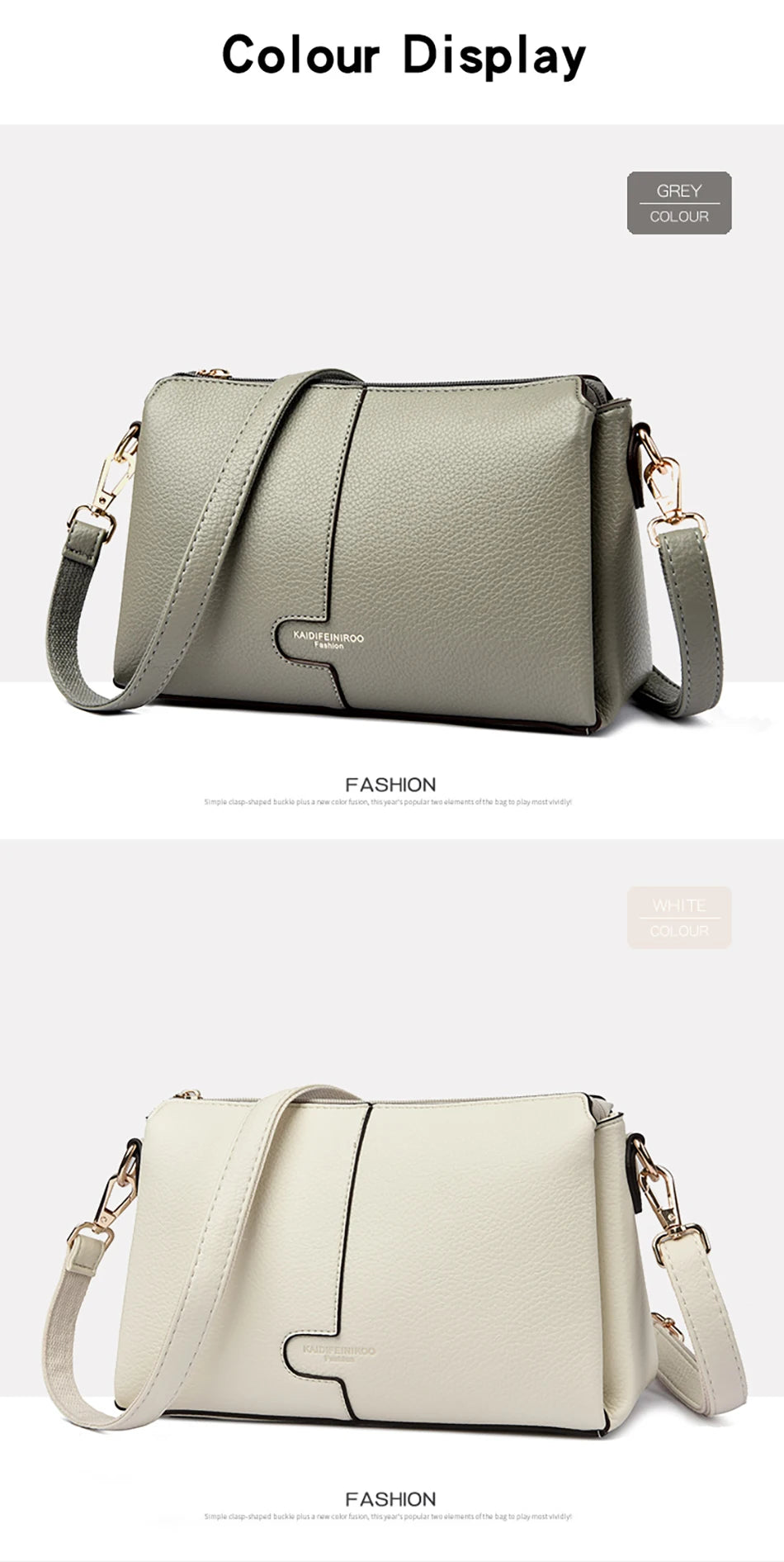 Three-Compartment Tassel Bucket Bag